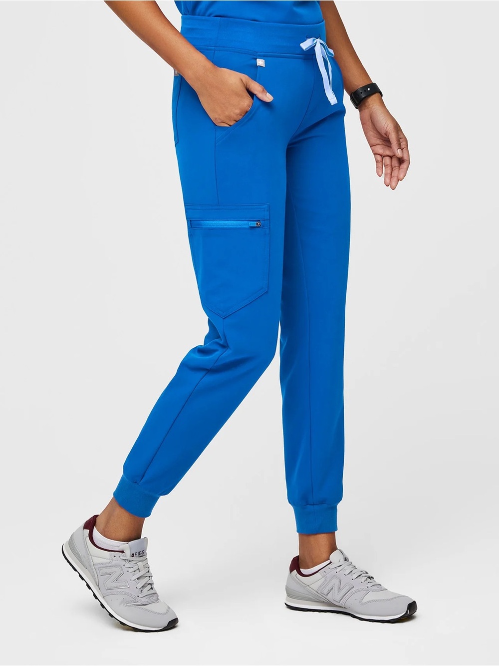 FIGS Zamora Jogger Scrub Pants Royal Blue Size M